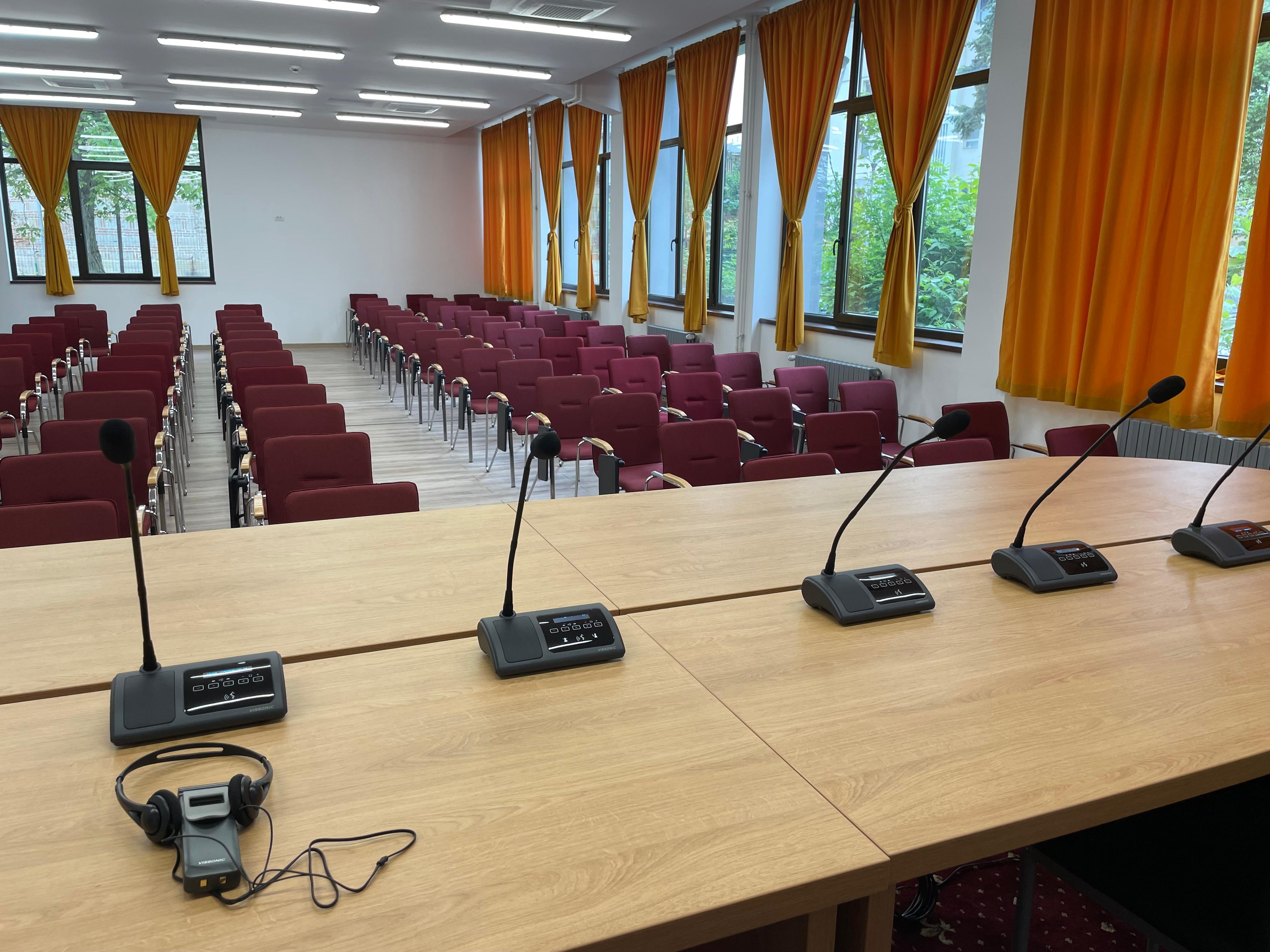 Sistem de conferință Vissonic la Colegiul Tehnic Armand Călinescu Pitești