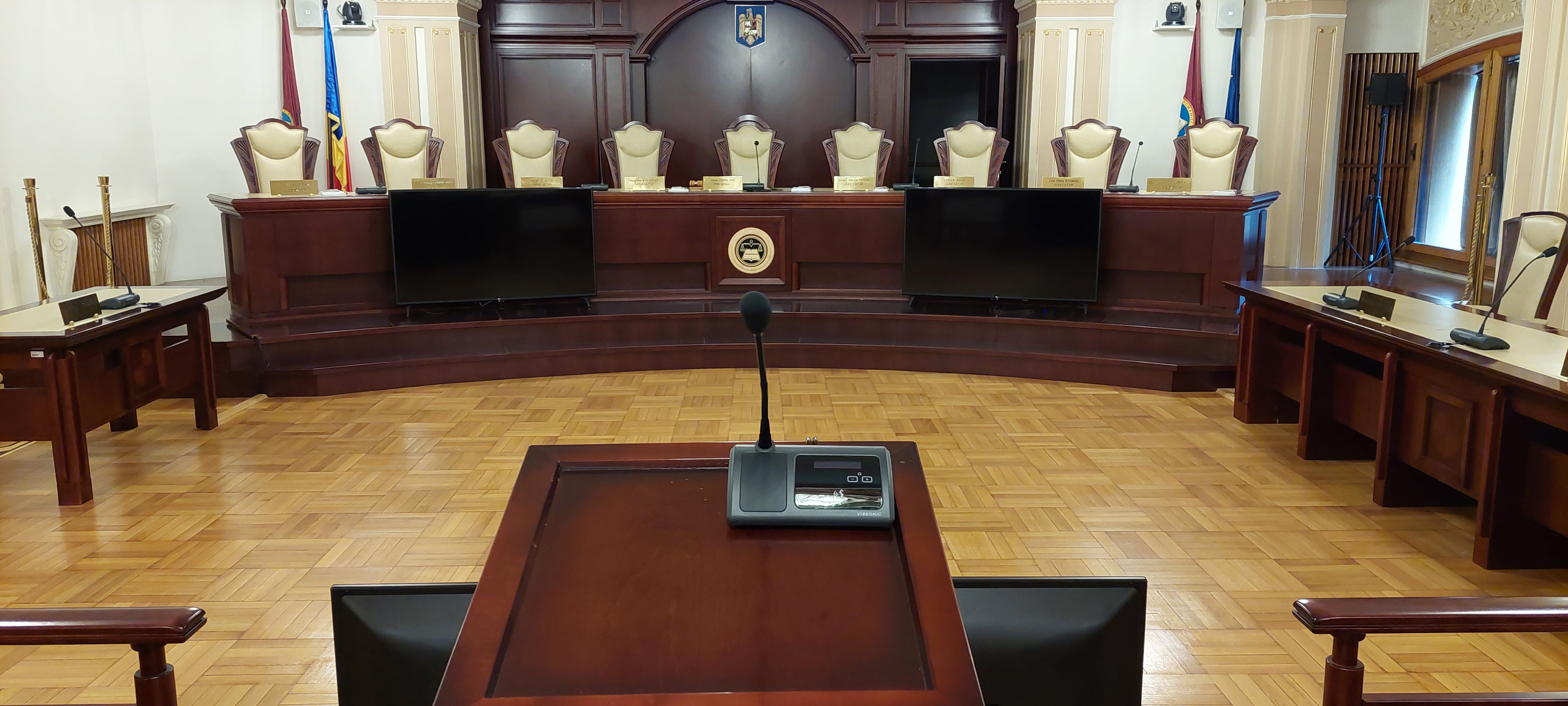 Sistem de conferință Vissonic la Curtea Constituțională a României