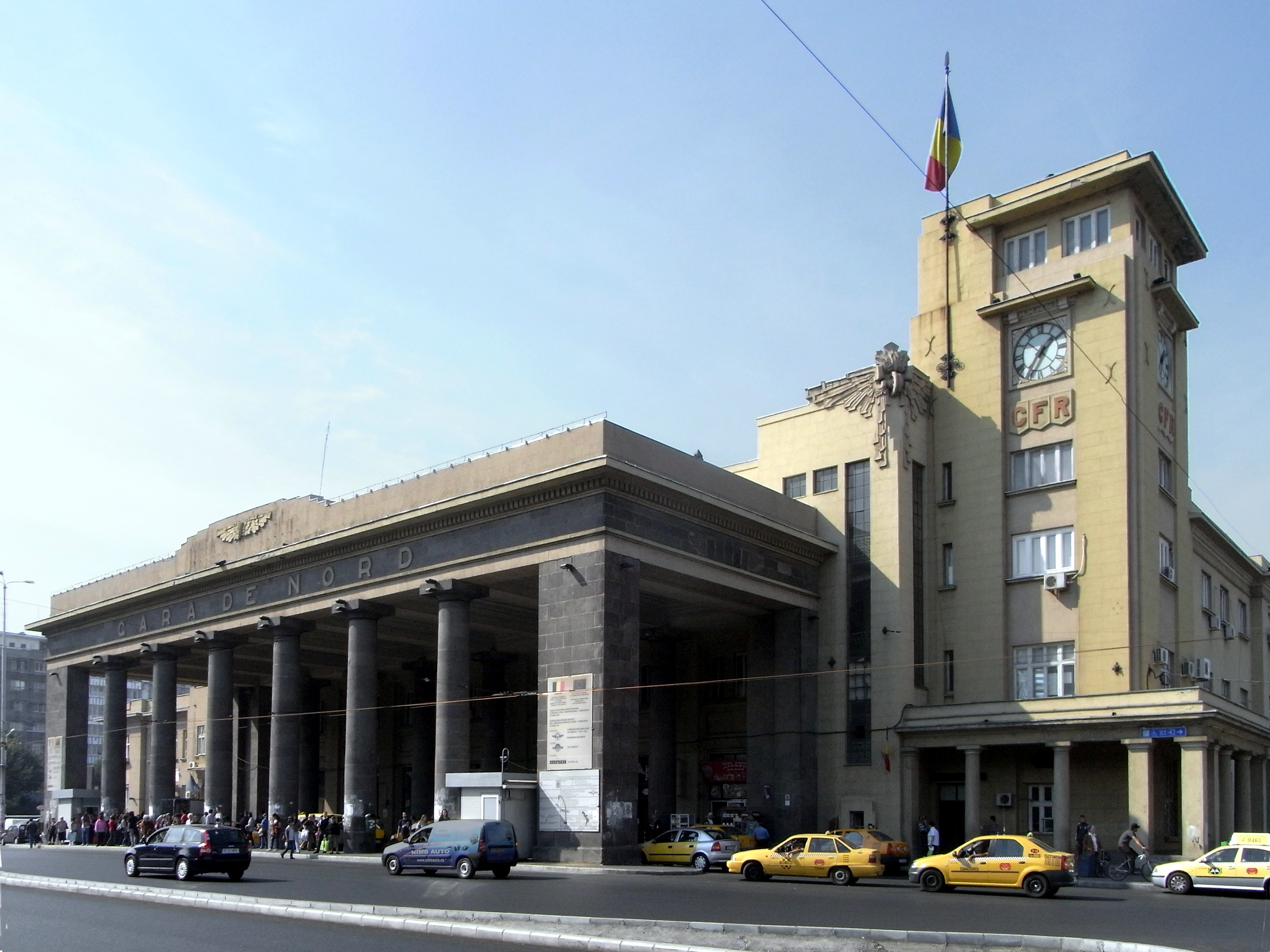 Gara de Nord București – fațada principală
