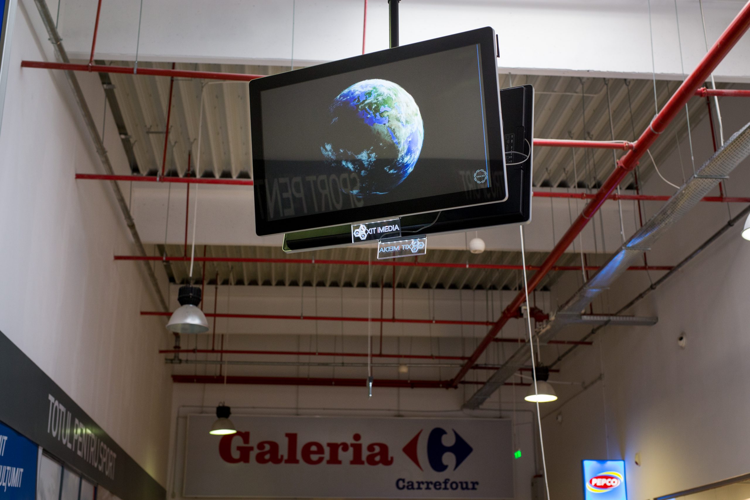 Sistem Digital Signage cu display Allsee în Shopping City Sibiu
