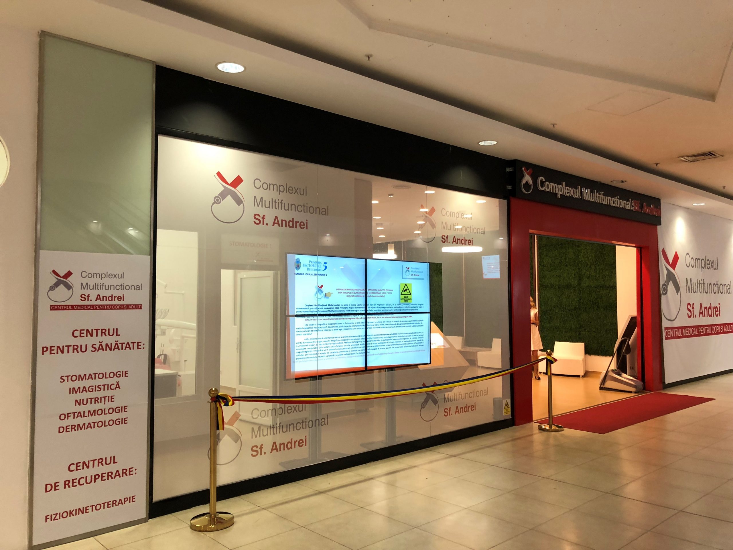 Sistem videowall la Complexul Multifuncțional Sf. Andrei